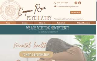 Compass Rose Psychiatry website