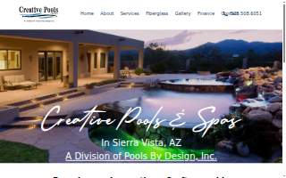 Creative Pools & Spa website