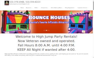 High Jump Party Rentals website