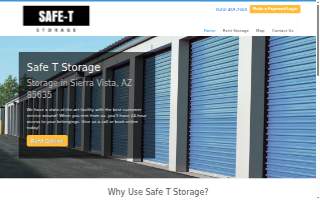 Safe T Storage website