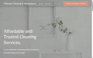 Alabaster Cleaning and Maintenance website
