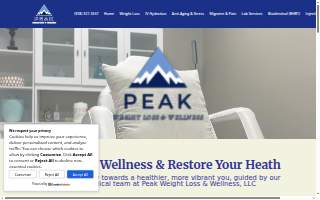 Peak Weight Loss & Wellness LLC of Somerton website