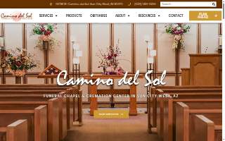 Camino del Sol Funeral Chapel & Cremation Center website