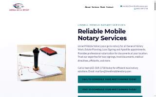 Linnell Mobile Notary website