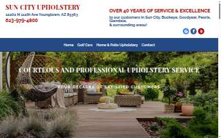 Sun City Upholstery website