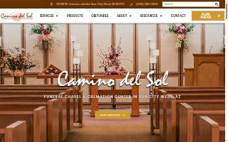 Camino del Sol Funeral Chapel & Cremation Center website