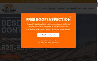 Desert Sands Contracting website