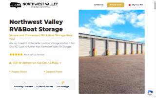 Northwest Valley RV Storage of Sun City West website