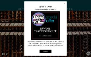 Turquoise Wine Bar website