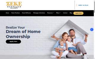 Zeke Mortgage LLC of Sun City website
