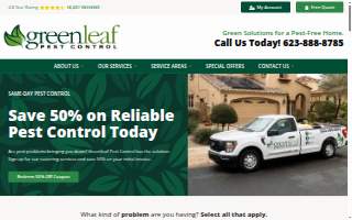 Greenleaf Pest Control of Surprise website