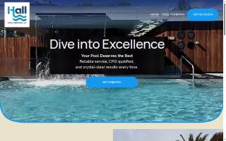 Hall Pool Services website