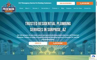 Pridemark Plumbing website