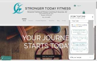 Stronger Today Fitness of Surprise website