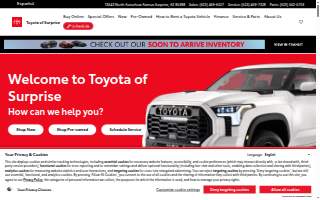 Toyota of Surprise website