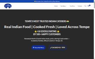 Aja Catering website