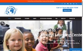 All Around Math Learning Center website
