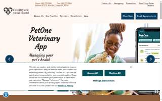 Countryside Animal Hospital website