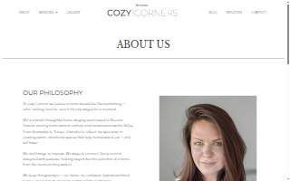 Cozy Corners Home Staging and Design of Tempe website