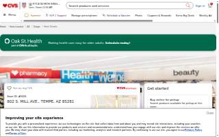 CVS Pharmacy website