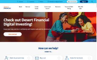 Desert Financial Credit Union - Tempe website