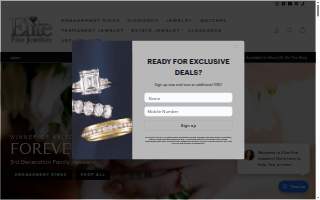 Elite Fine Jewelers website