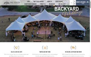 JMS Tents & Party Rentals website