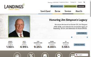 Landings Credit Union - Tempe (Main) Branch website