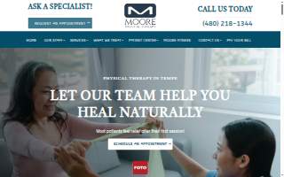 Moore Physical Therapy - Tempe website