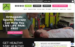 Orthopedic Sports Therapy website