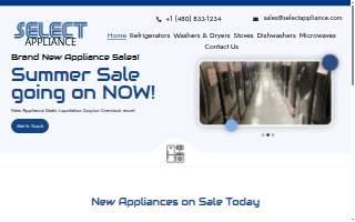 Select Appliance of Tempe website