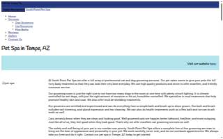 South Point Pet Spa website