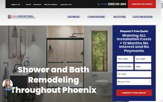 USA Showers website