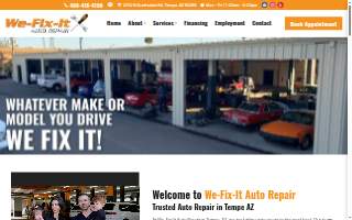 We-Fix-It Auto Repair website