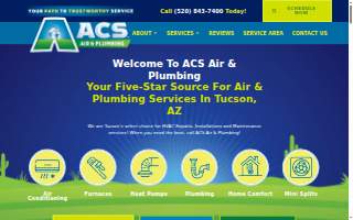ACS Air & Plumbing website