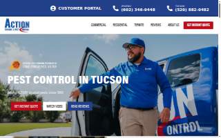 ACTION Termite & Pest Control of Tucson website