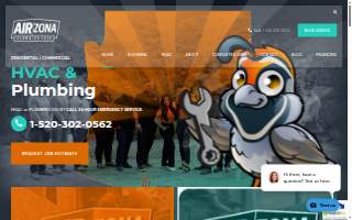 AirZona Heating & Cooling LLC / Zona Plumbing LLC website