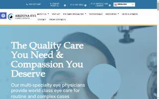 Arizona Eye Consultants website