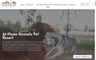 At-Home Kennels of Tucson website