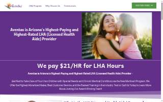 Aventas Home Health website