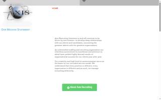 Axis Recruiting Solutions website