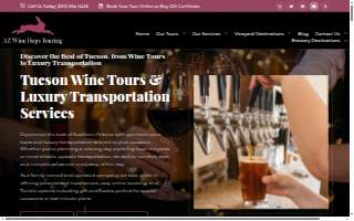 AZ Wine Hops Touring website