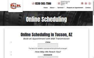 B&K Transmission website
