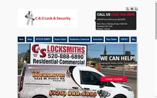 C & S Locksmiths website