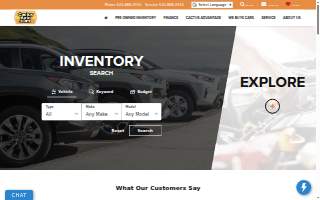 Cactus Auto website