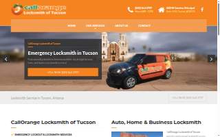 CallOrange Locksmith of Tucson website