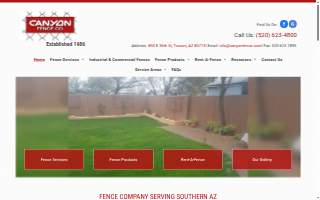 Canyon Fence Co Inc website