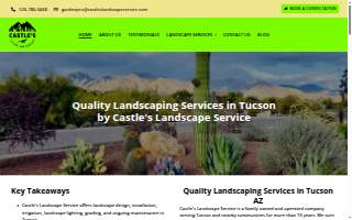 Castle's Landscape Service website