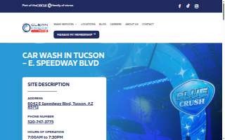 Clean Freak Car Wash of Tucson website