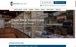 Clear View Vision Care website